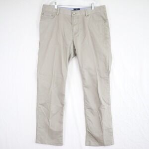 Bugatti Pants Mens 36x32 Dublin 3630 Straight Stretch Flex 5-Pocket Jeans Beige